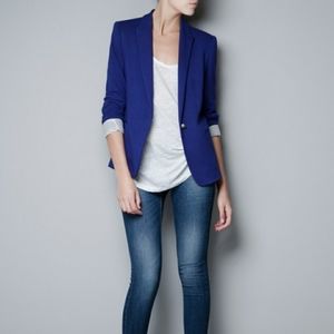 Zara royal blue blazer like new